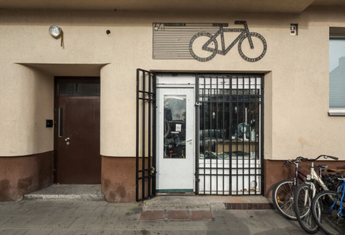 bike workshop signboard